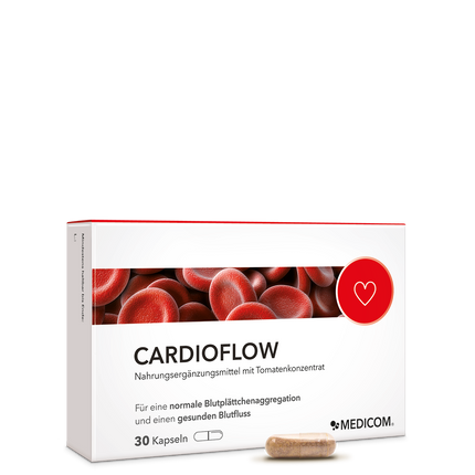 Die Packung von Cardioflow in der Vorderansicht