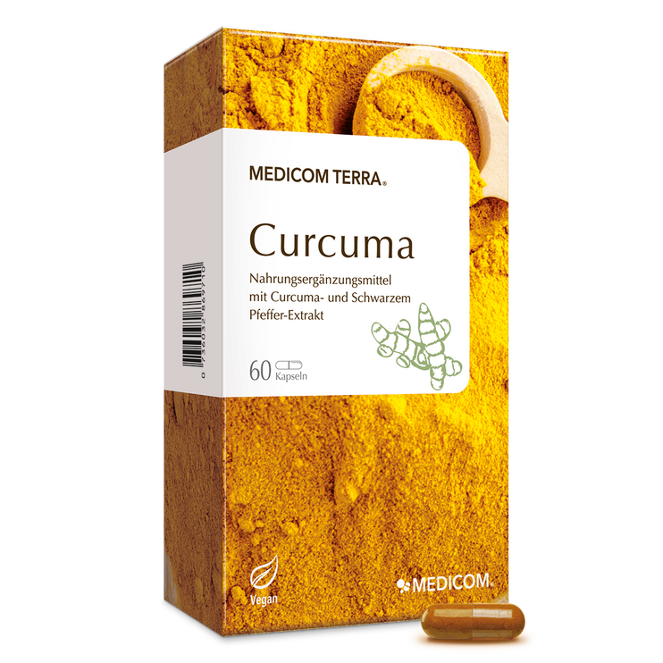 Die Vorderansicht des Produktes Curcuma von Medicom