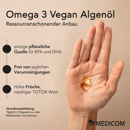 Omega 3 Vegan Algenöl