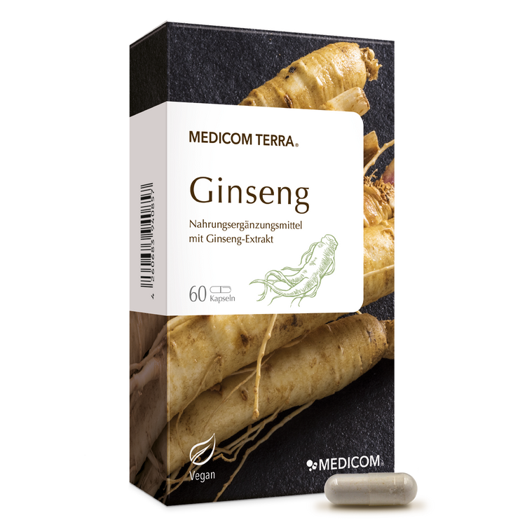 Die Frontseite der Ginseng-Packung von Medicom