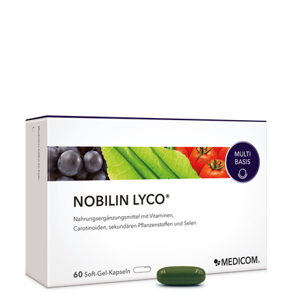 Die Produktpackung von Nobilin Lyco® – Vorderansicht