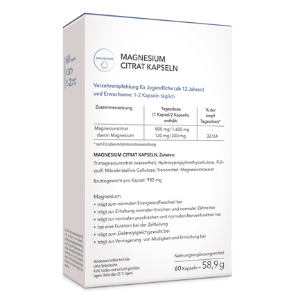 Magnesium Citrat Kapseln