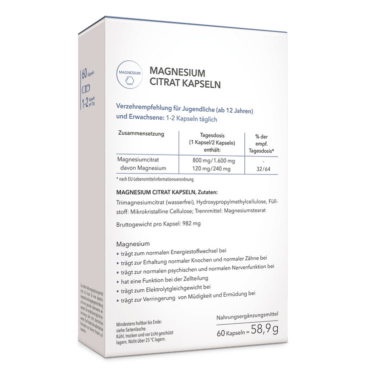 Magnesium Citrat Kapseln