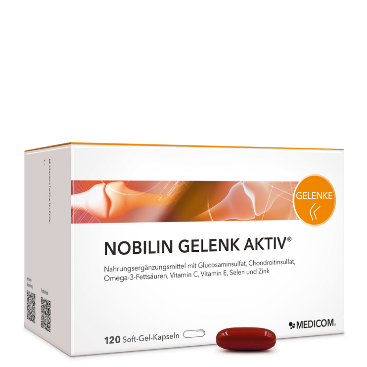 Die Vorderseite der Produktpackung Nobilin Gelenk Aktiv®