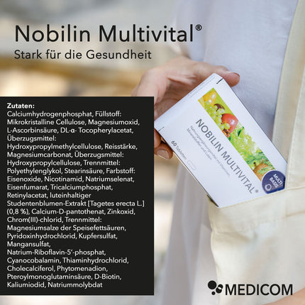 Genaue Auflistung der Zutaten von Nobilin Multivital®