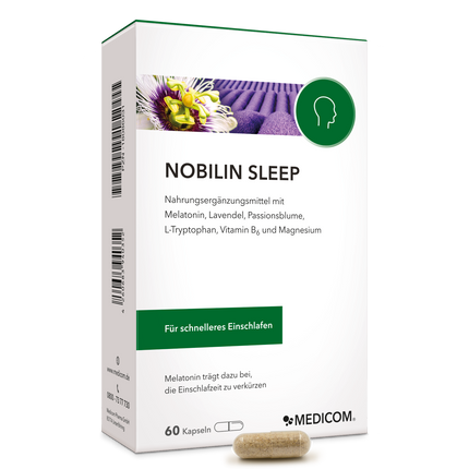 Die Vorderseite der Packung Nobilin Sleep von Medicom