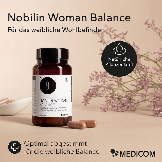 Nobilin Woman Balance Produktdose mit Kapseln